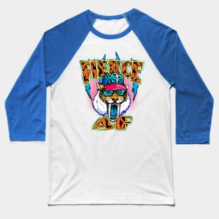 Fierce AF Saber-toothed Tiger Baseball T-Shirt